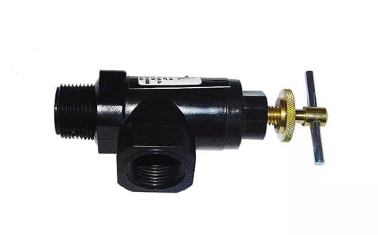 Pressure Relief/Regulating Valve 1/2″ NPT Inlet 3/4″ Outlet w/ 0-250 PSI Range