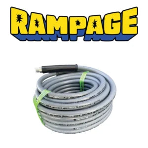 RAMP106-200: RAMPAGE 200ft Smooth Gray 3/8″ Single Wire 4300 PSI High Pressure Hose