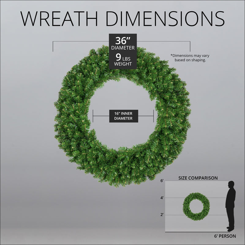 Olympia Pine Unlit Wreath