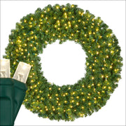 Olympia Pine Prelit LED Wreath, Warm White Lights