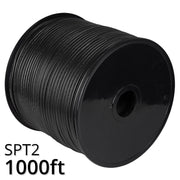 Black Outdoor Zip Cord Wire, 18 Gauge