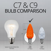 C9 Amber OptiCore LED Bulbs