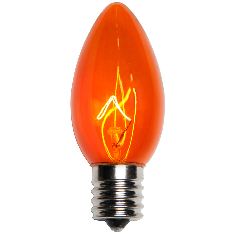 C9 Yellow Triple Dipped Transparent Bulbs