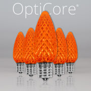 C9 Amber OptiCore LED Bulbs