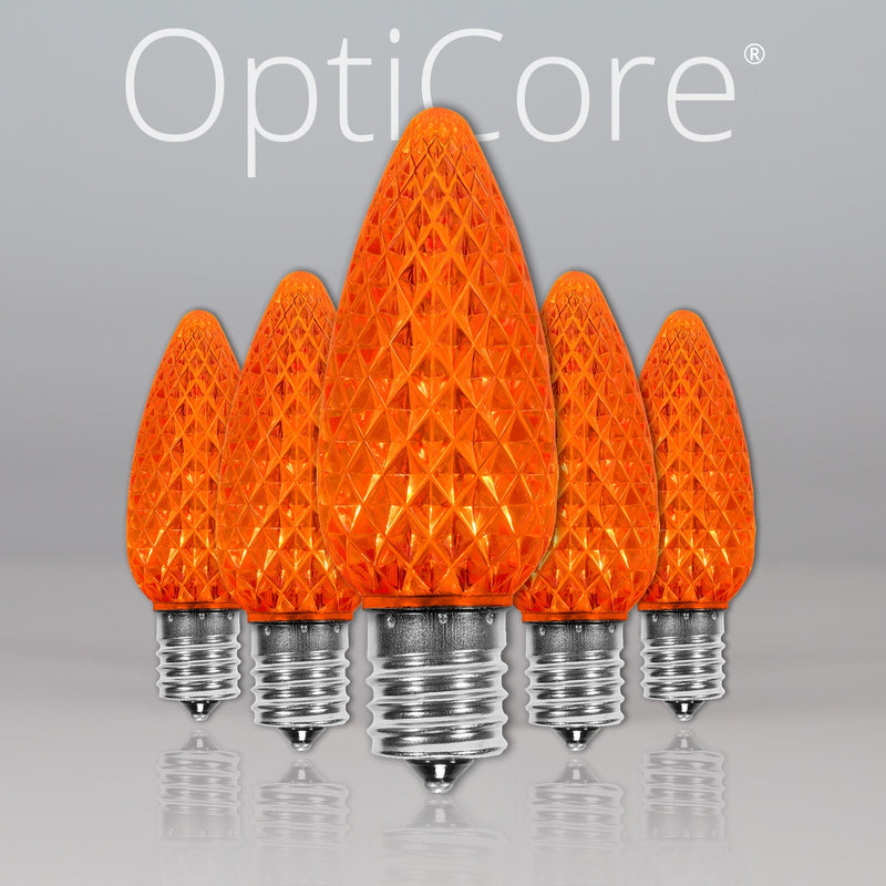 C9 Amber OptiCore LED Bulbs