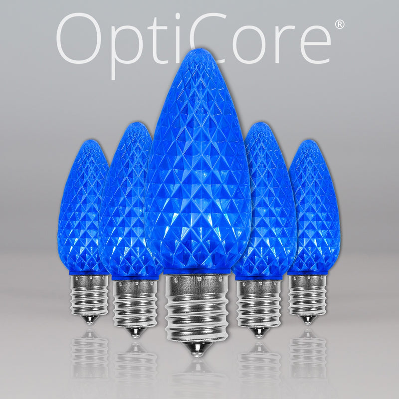 C9 Blue OptiCore LED Bulbs