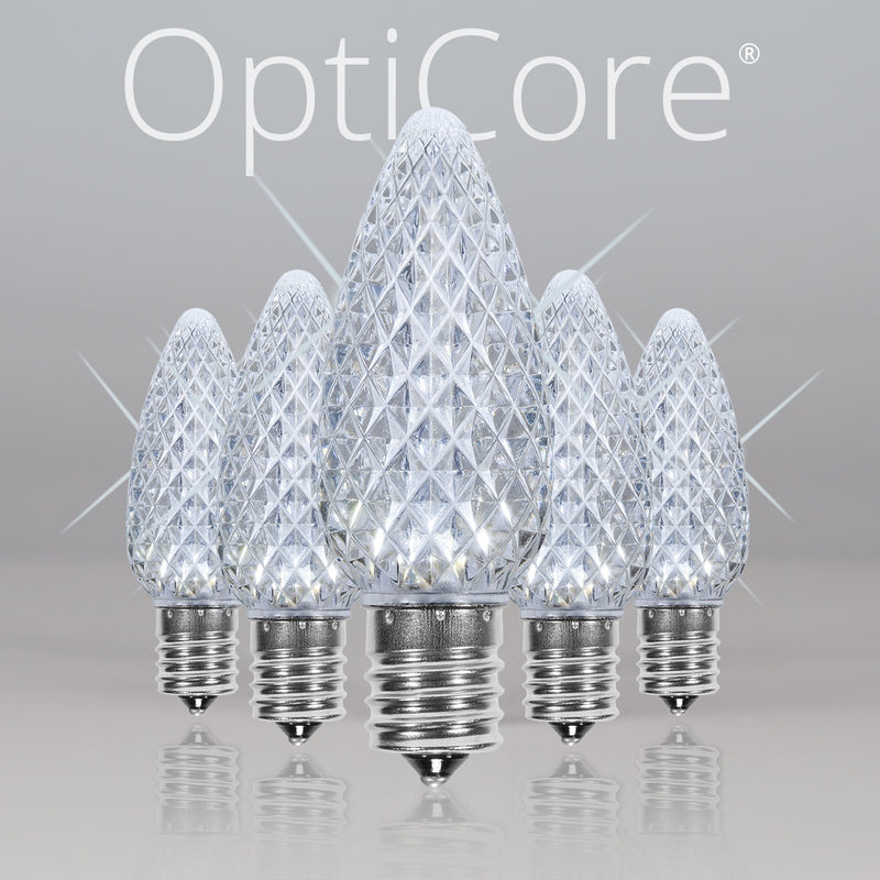 C9 Twinkle Multicolor OptiCore LED Bulbs