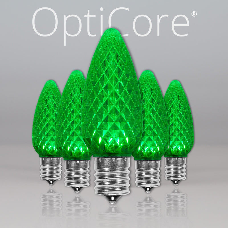 C9 Green OptiCore LED Bulbs