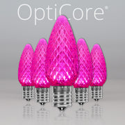 C9 Pink OptiCore LED Bulbs