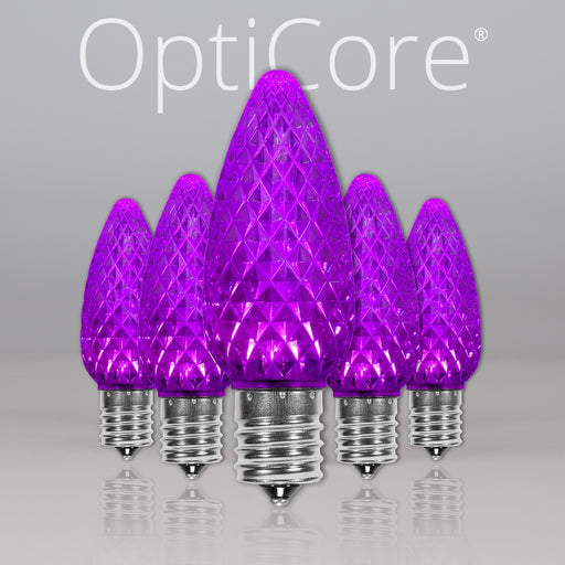 C9 Purple OptiCore LED Bulbs
