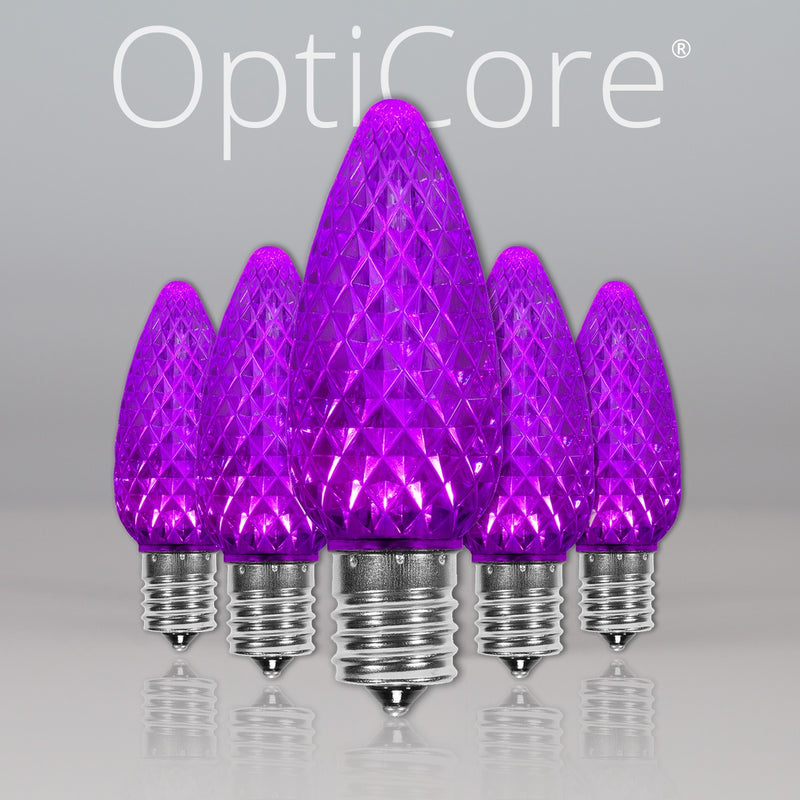 C9 Purple OptiCore LED Bulbs
