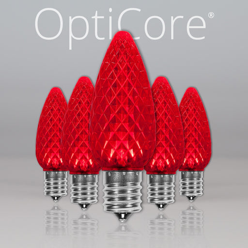 C9 Red OptiCore LED Bulbs