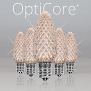 C9 Twinkle Multicolor OptiCore LED Bulbs