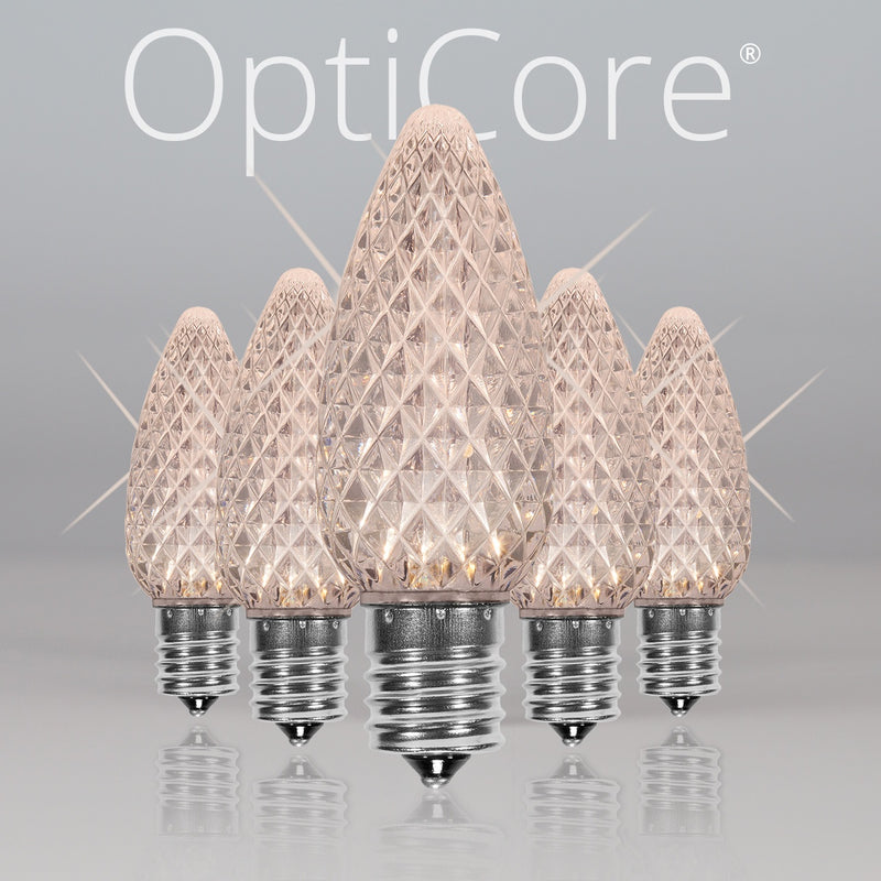 C9 Twinkle Multicolor OptiCore LED Bulbs