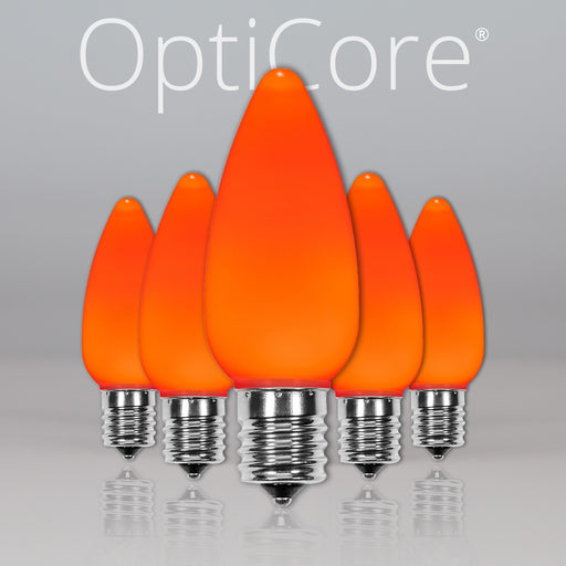 C9 Opaque Amber OptiCore LED Bulbs