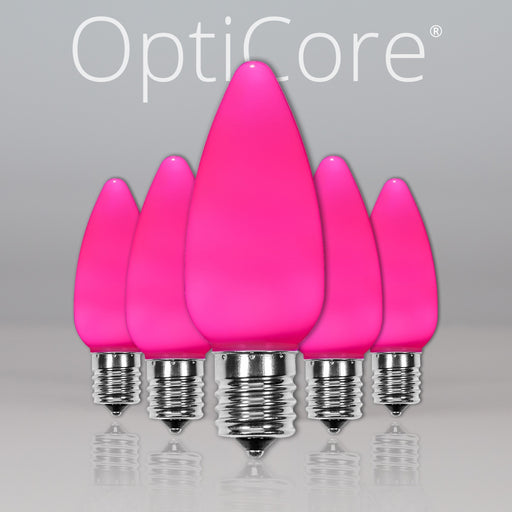 C9 Opaque Pink OptiCore LED Bulbs