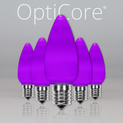 C9 Opaque Purple OptiCore LED Bulbs