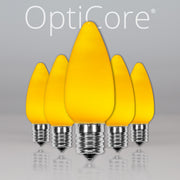 C9 Opaque Gold OptiCore LED Bulbs