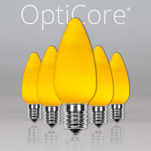 C9 Opaque Gold OptiCore LED Bulbs