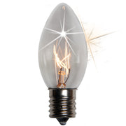 C9 Twinkle Blue Triple Dipped Transparent Bulbs