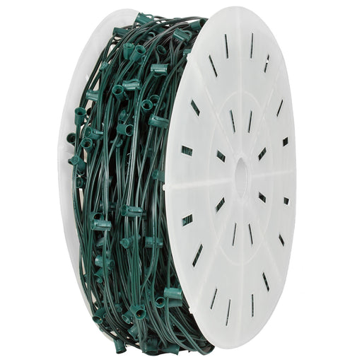 Green C9 E17 Socket Spool