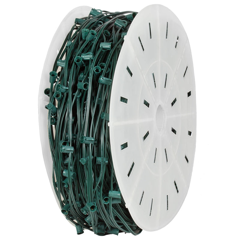 Green C9 E17 Socket Spool