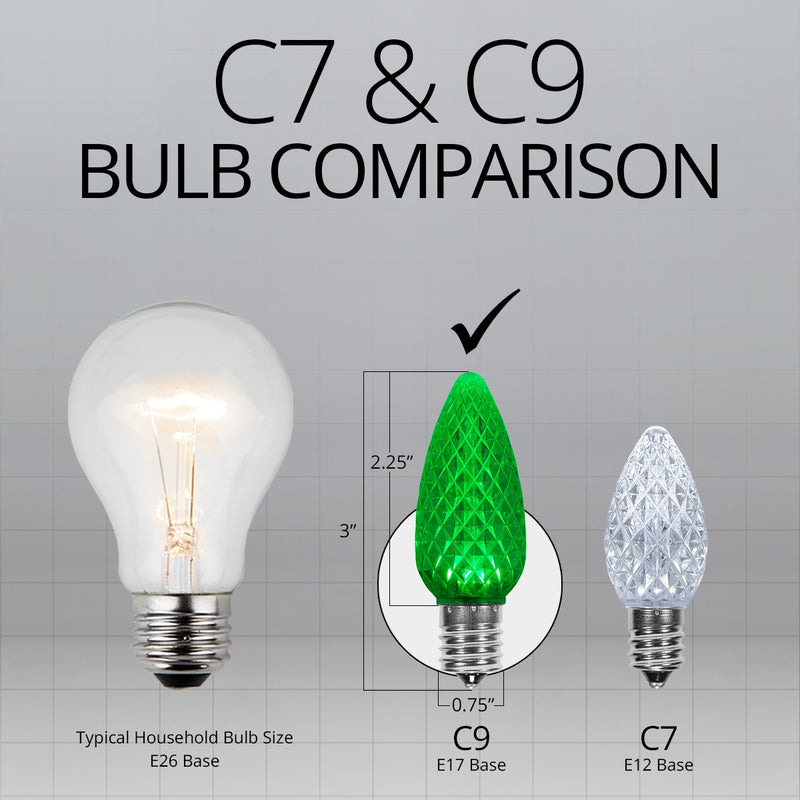 C9 Green Kringle Traditions LED Bulbs