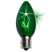 C9 Twinkle Blue Triple Dipped Transparent Bulbs