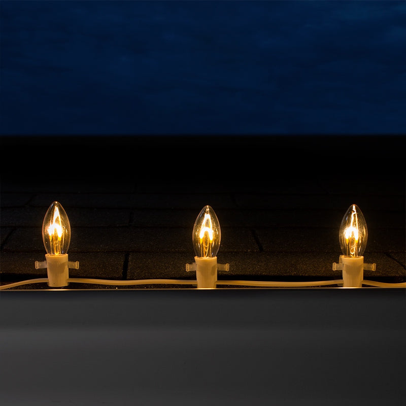 C9 Shatterproof Warm White FlexFilament LED Bulbs