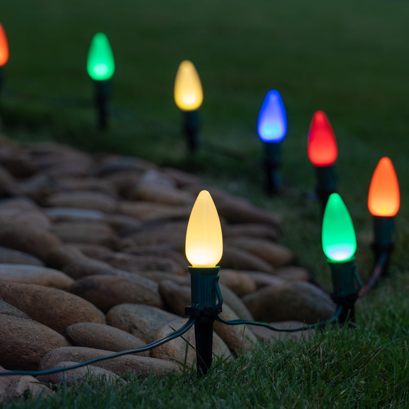 C9 Opaque Multicolor OptiCore LED Bulbs