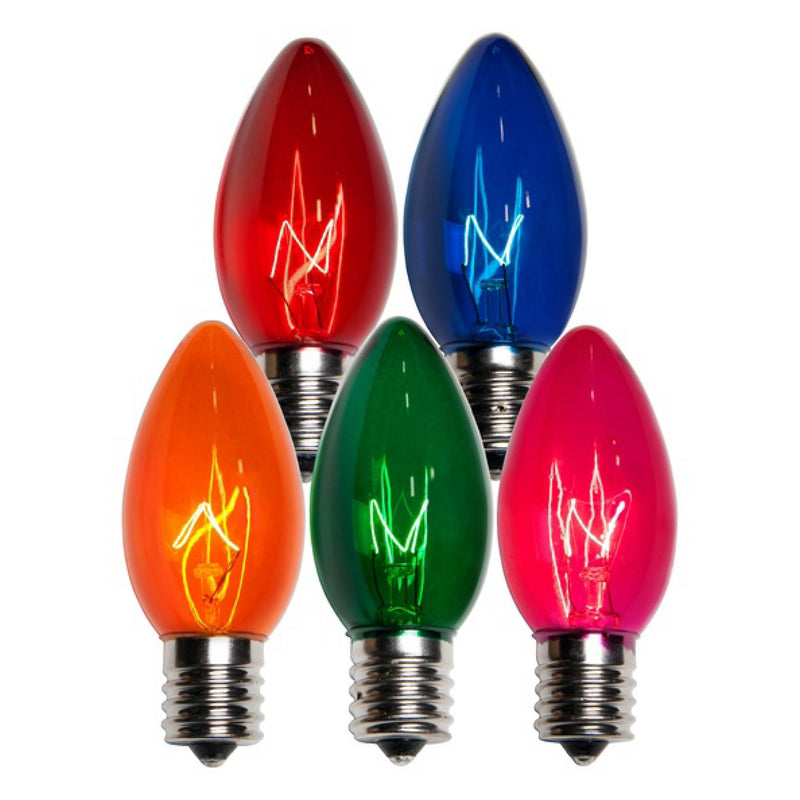 C9 Yellow Triple Dipped Transparent Bulbs