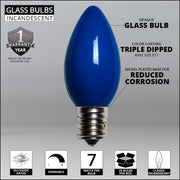 C9 Blue Opaque Bulbs
