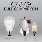 C9 Multicolor Opaque Bulbs
