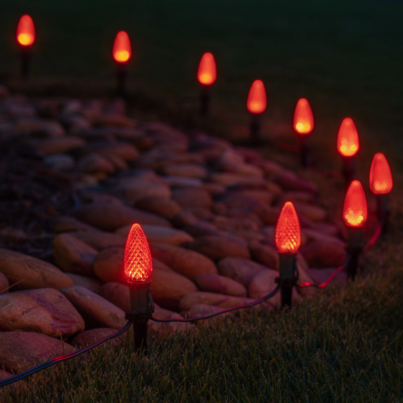 C9 Red OptiCore LED Bulbs