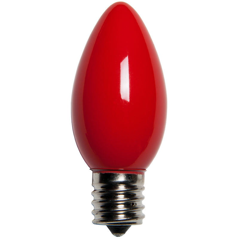 C9 Red Opaque Bulbs