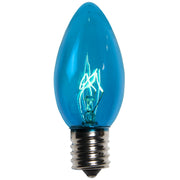 C9 Teal Triple Dipped Transparent Bulbs