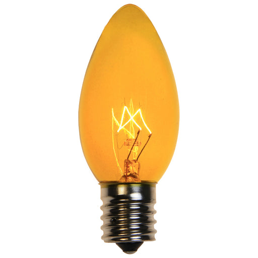 C9 Yellow Triple Dipped Transparent Bulbs