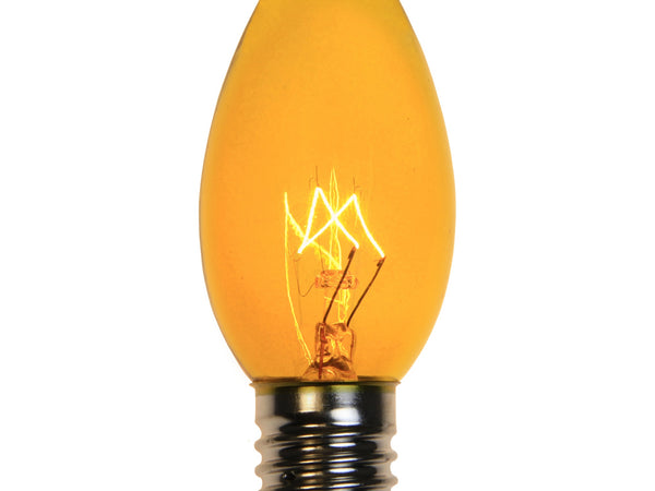 C9 Yellow Triple Dipped Transparent Bulbs