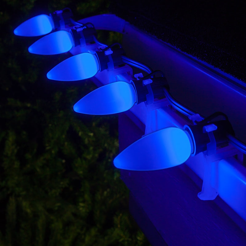 C9 Opaque Blue OptiCore LED Bulbs