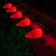 C9 Opaque Red OptiCore LED Bulbs