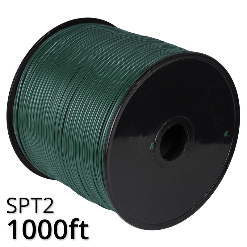 Green Outdoor Zip Cord Wire, 18 Gauge
