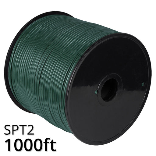 Green Outdoor Zip Cord Wire, 18 Gauge
