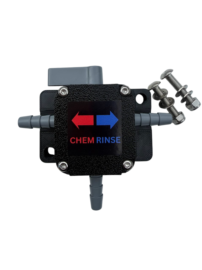 1/4" Downstream 3 Way Rinse Valve With Mounting Brackets