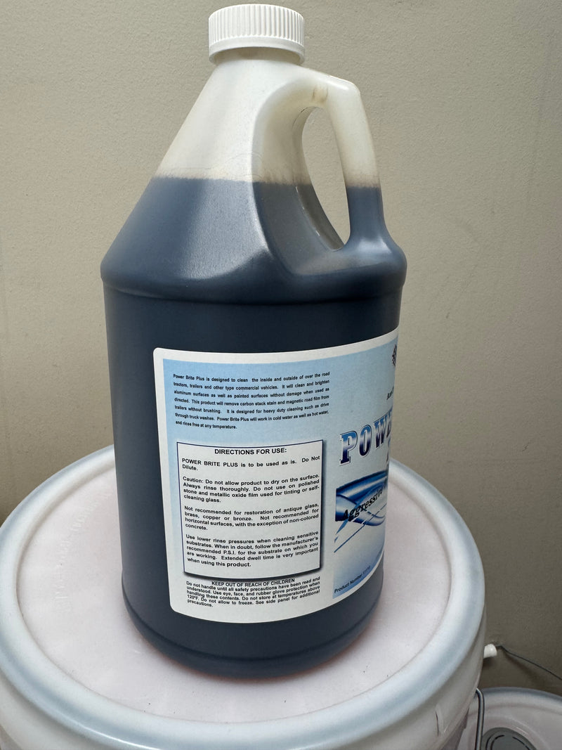 Power Brite Plus directions label