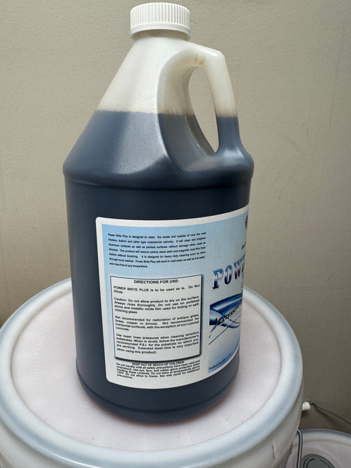 Power Brite Plus directions label