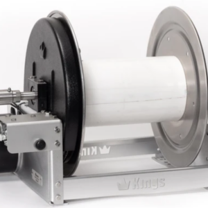 KR1A12E Kings 12″ Aluminum Electric Hose Reel With SS Manifold