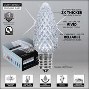 C9 Twinkle Cool White OptiCore LED Bulbs