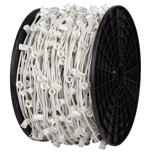White C9 E17 Socket Spool