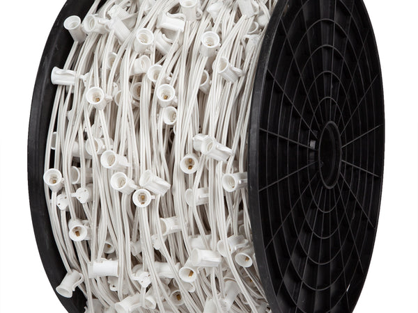 White C9 E17 Socket Spool