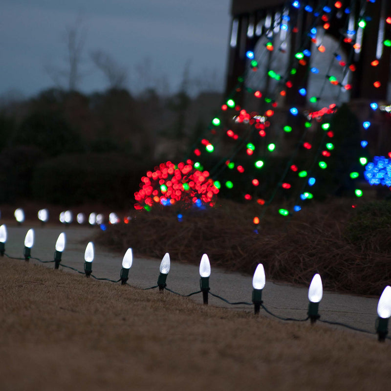 C9 Cool White Kringle Traditions LED Bulbs